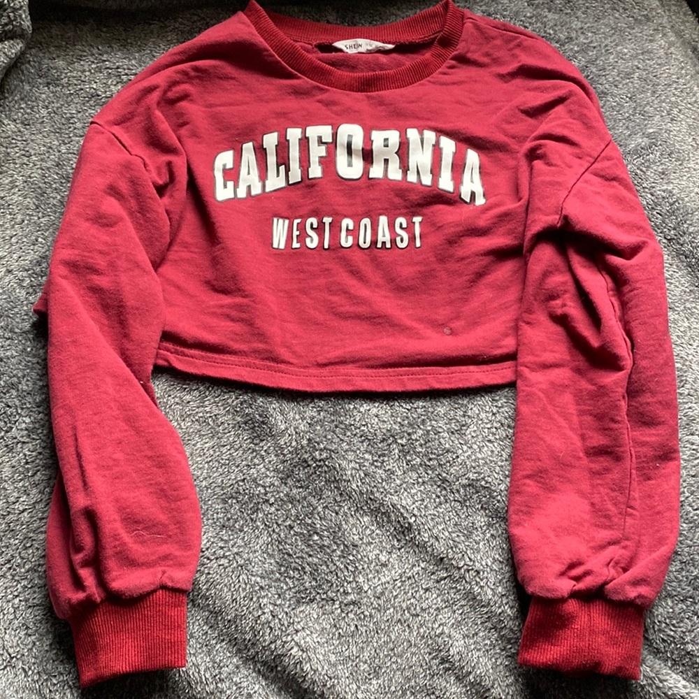 Red long sleeve shein shirt